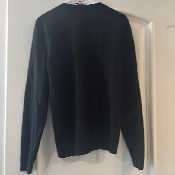 BOSS Slim Fit Black Merino Wool Crewneck Sweater - S - Picture 9 of 16